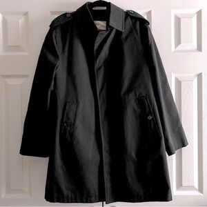 MISTY HARBOR MEN’S BLACK CLASSIC OVER COAT LINED INSULATED VINTAGE 38 R